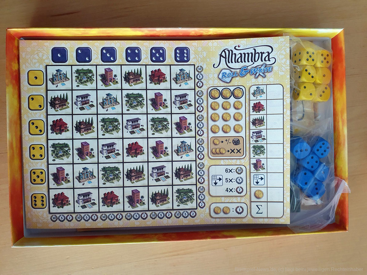 alhambra roll and write 100
