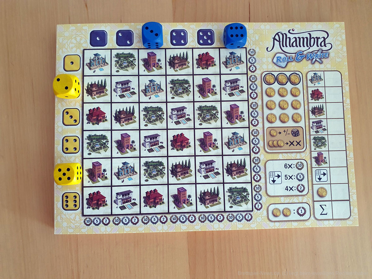 alhambra roll and write 104