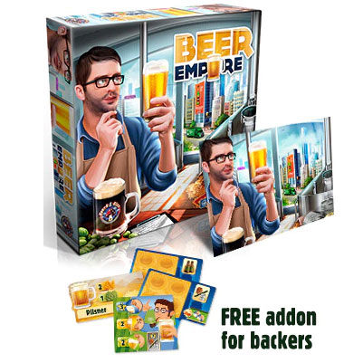 Beer Empire bei Kickstarter hat deutsche Regeln