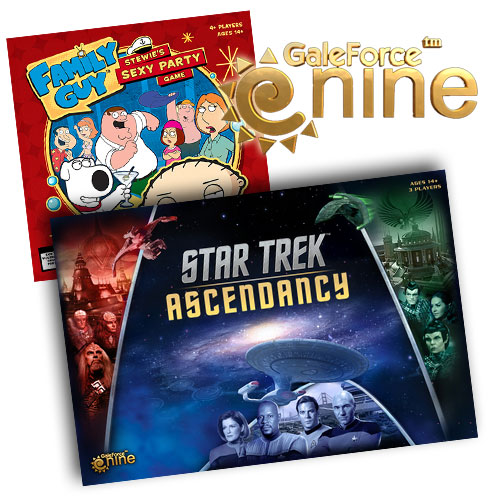 Gale Force 9 - Star Trek: Ascendancy und Family Guy Spiel