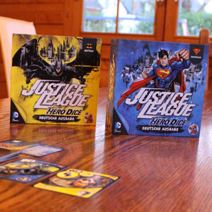 Justice League Hero Dice im Test, Würfelspiel, DC Comics, Marvel, Rezension, Spieltest
