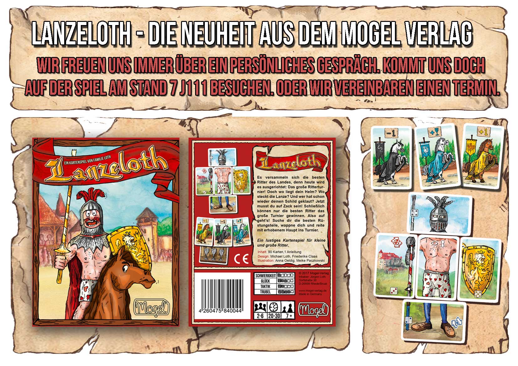 Lanzeloth - Neues Kartenspiel vom Mogel Verlag