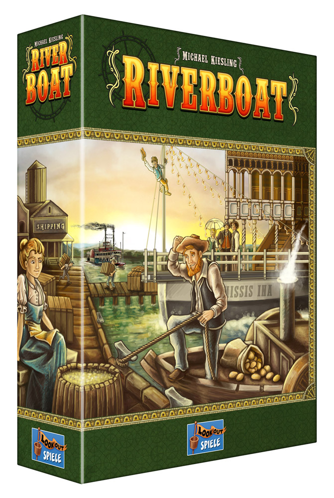  Riverboat von Michael Kiesling erscheint bei Lookout Spiele