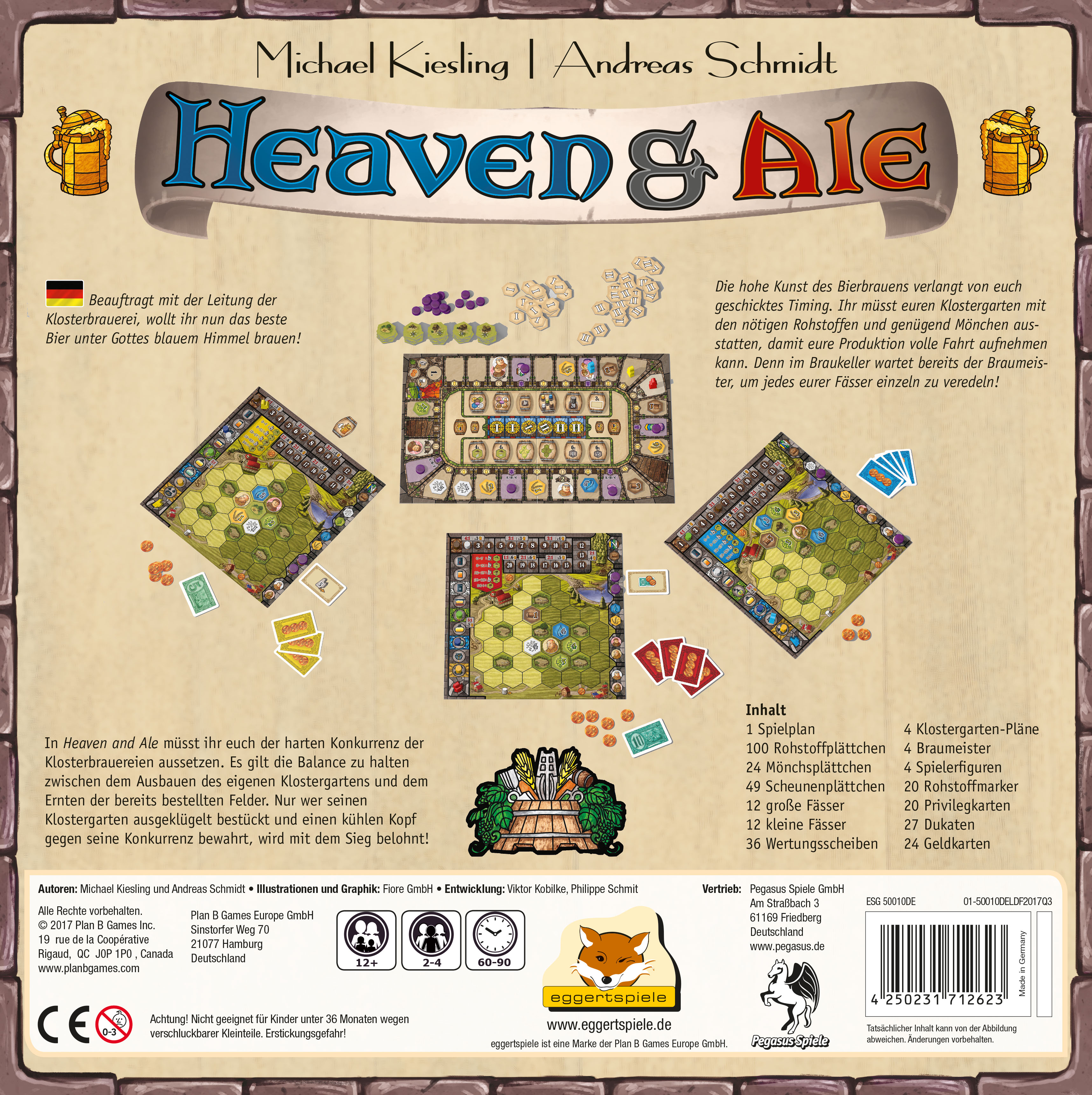 Heaven & Ale erscheint zur Spiel 2017 bei eggertspiele