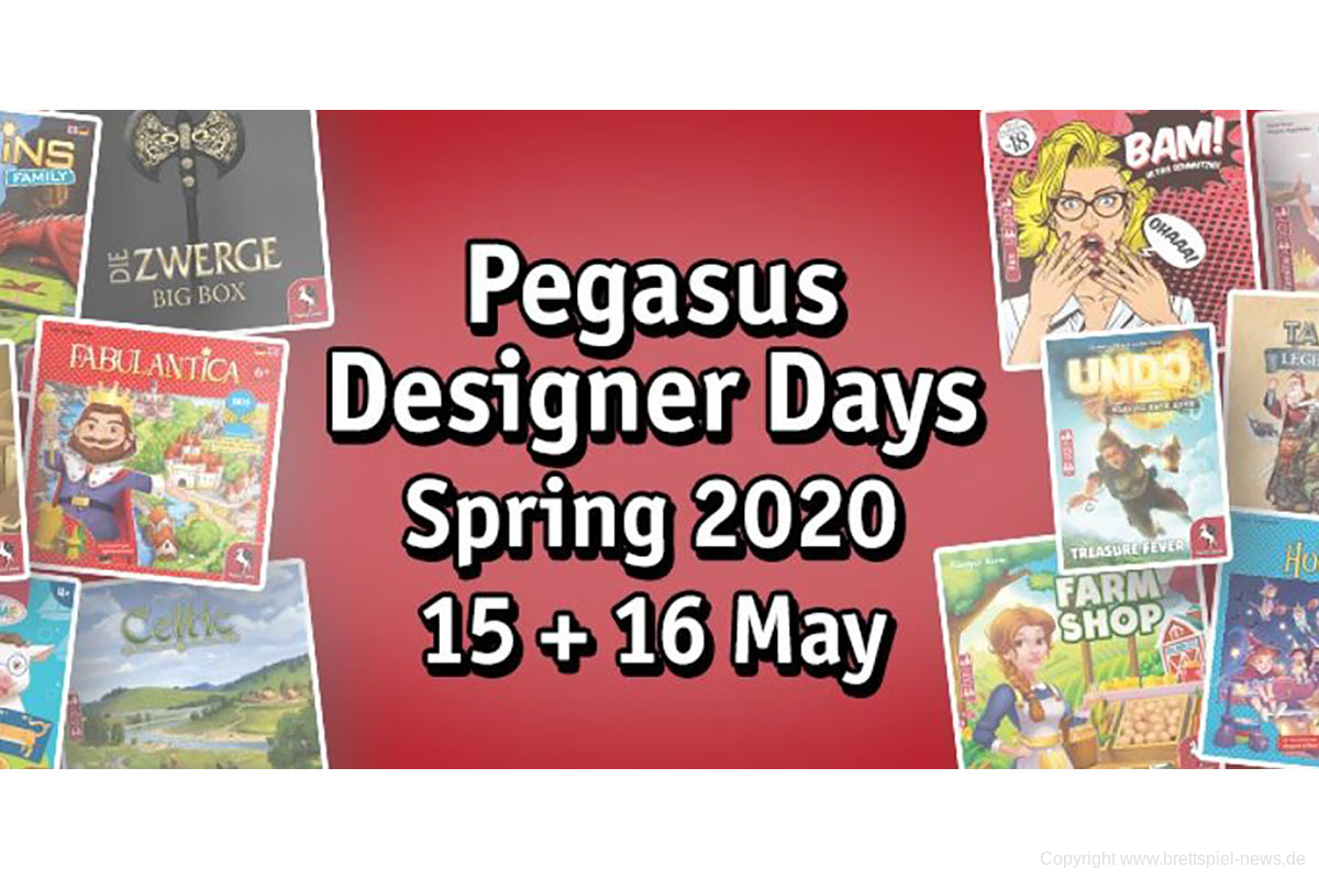 PEGASUS DESIGNER DAYS 2020 // Spieleautoren digital bewerben