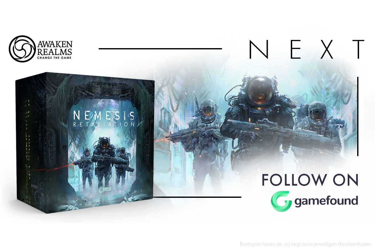 Nemesis: Retaliation - Awaken Realms Spiel startet 2023 auf Gamefound
