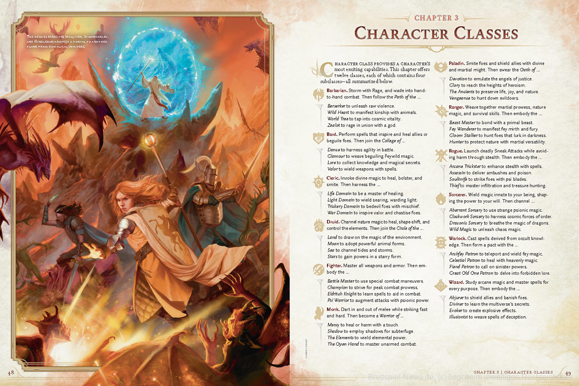 CHARACTER CLASSES