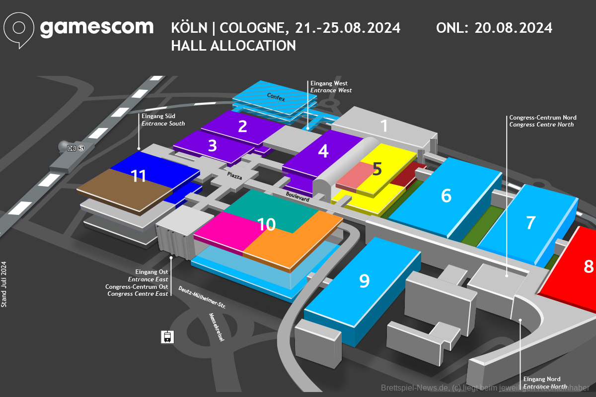 Brettspiel Verlage auf der Gamescom 2024