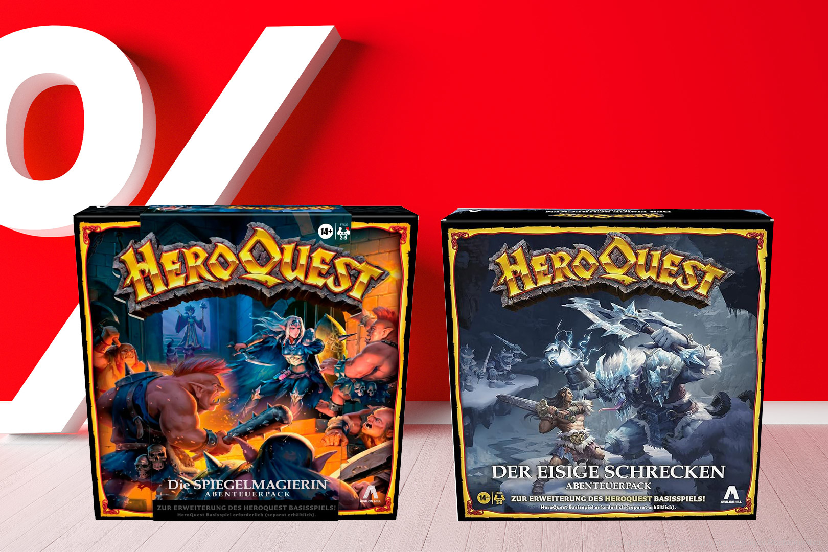 Zwei HeroQuest Erweiterungen mit bis zu 30% Rabatt kaufen