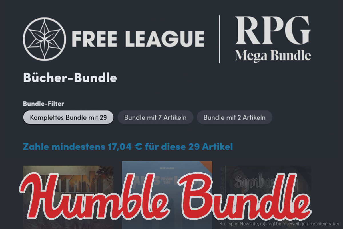 Free League RPG Mega Bundel – nur 17,04 €  für Bücher im Wert von 557,62 €