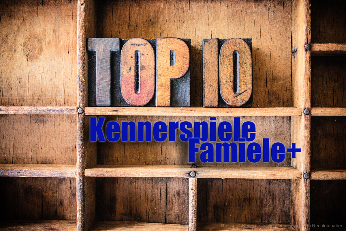 Euro Top 10 Kennerspiele / Familie+ aus dem ersten Halbjahr 2024