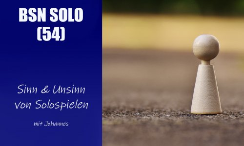 #341 BSN SOLO (54) | Sinn und Unsinn von Solospielen